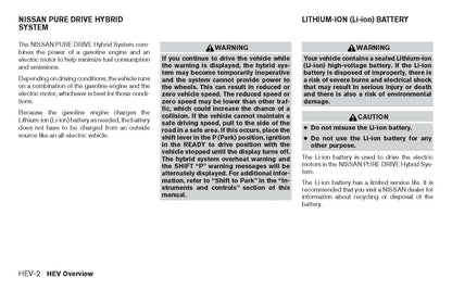 2017 Nissan Rogue Hybrid Owner's Manual | English