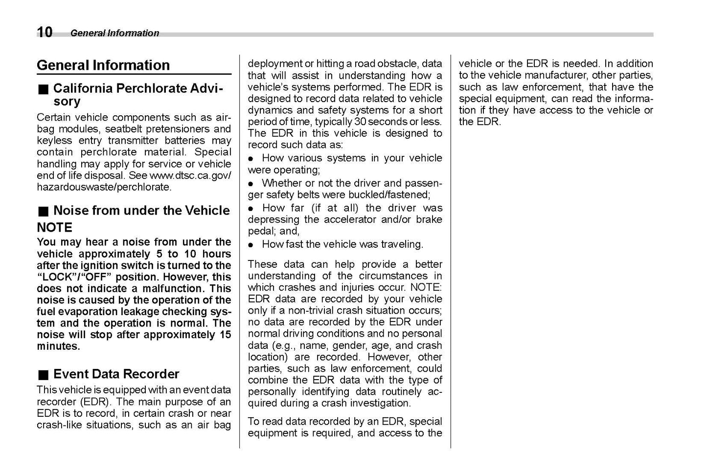 2021 Subaru Legacy/Outback Owner's Manual | English