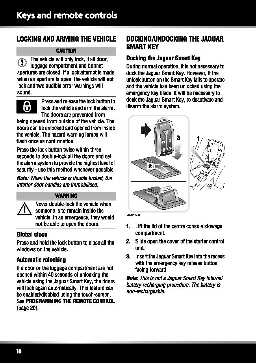 2012 Jaguar XK Owner's Manual | English