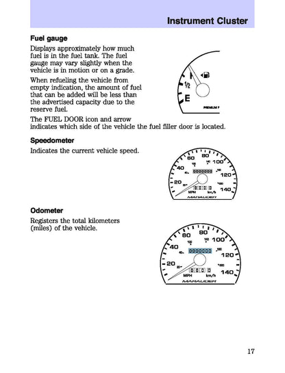 2003 Mercury Marauder Bedienungsanleitung | Englisch