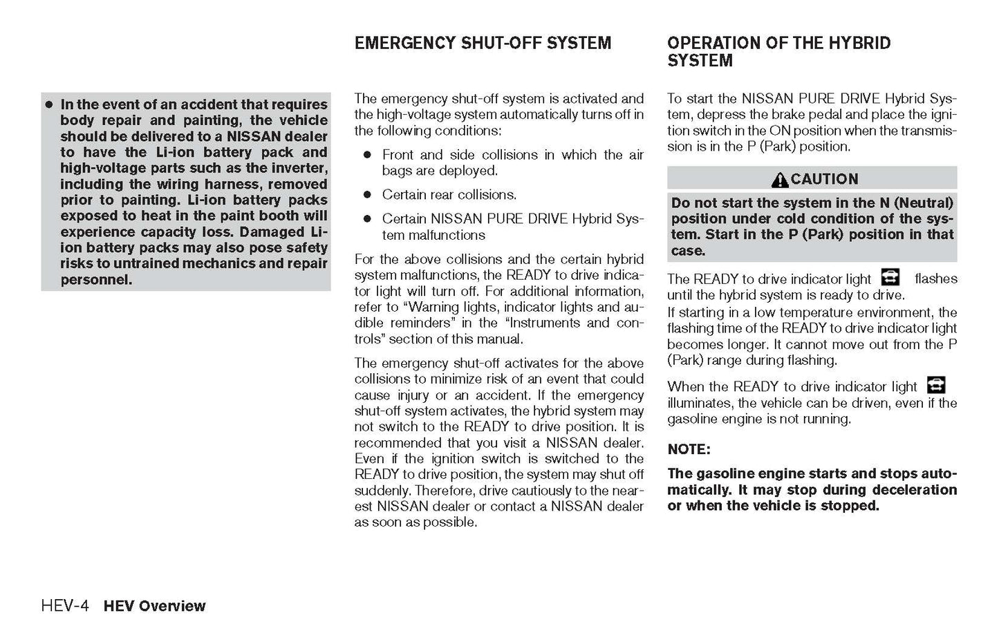 2017 Nissan Rogue Hybrid Owner's Manual | English