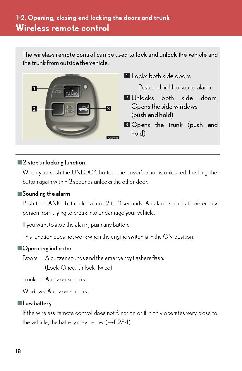 2008 Lexus SC 430 Owner's Manual | English