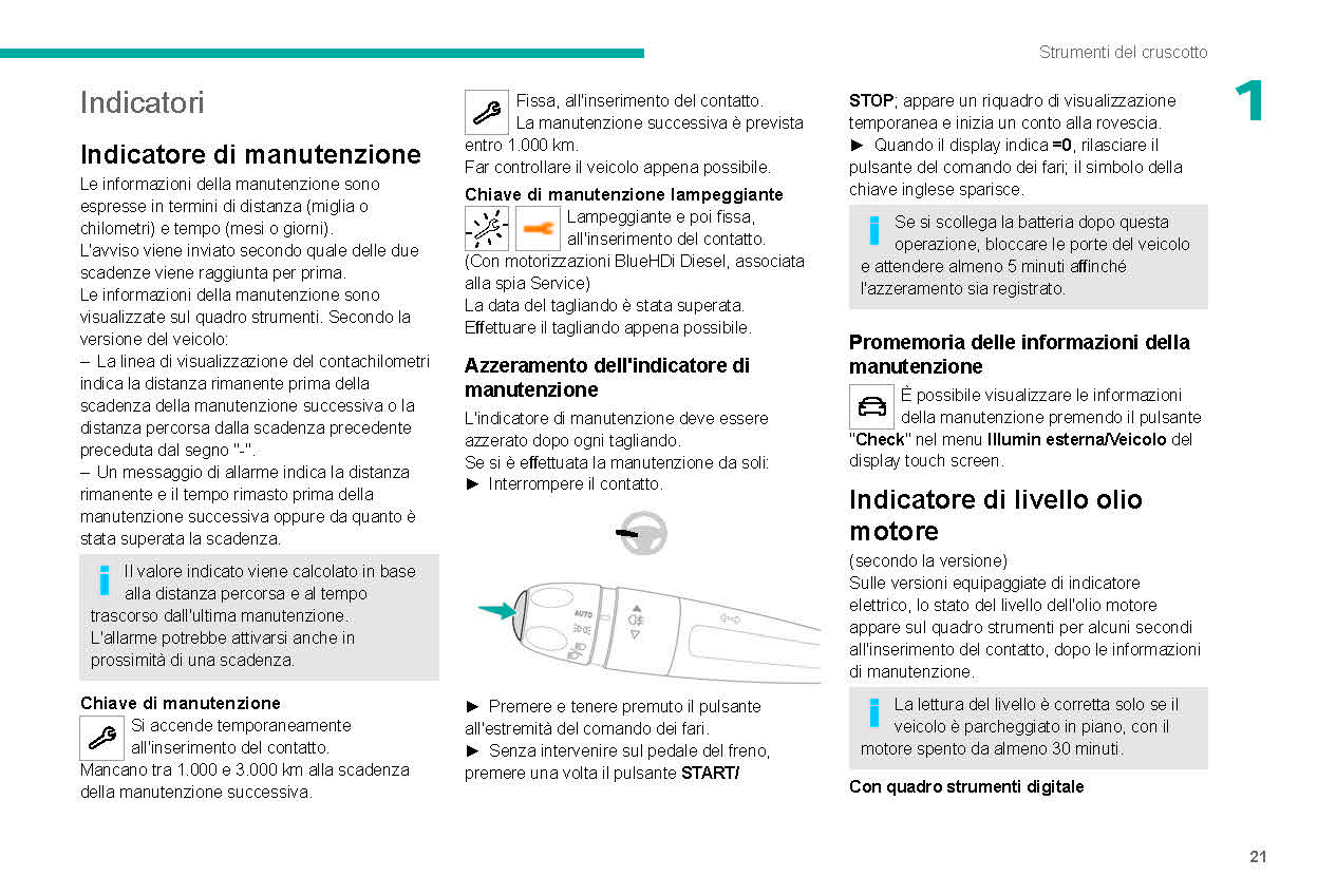 2021-2023 Peugeot 208/e-208 Bedienungsanleitung | Italienisch