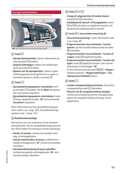 2018-2019 Audi A4 Bedienungsanleitung | Niederländisch