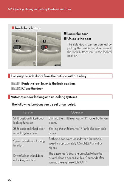 2008 Lexus SC 430 Owner's Manual | English