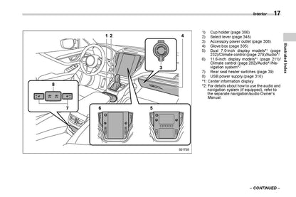 2022 Subaru Legacy/Outback Owner's Manual | English