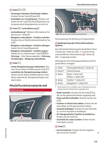 2016-2018 Audi A3 Bedienungsanleitung | Deutsch