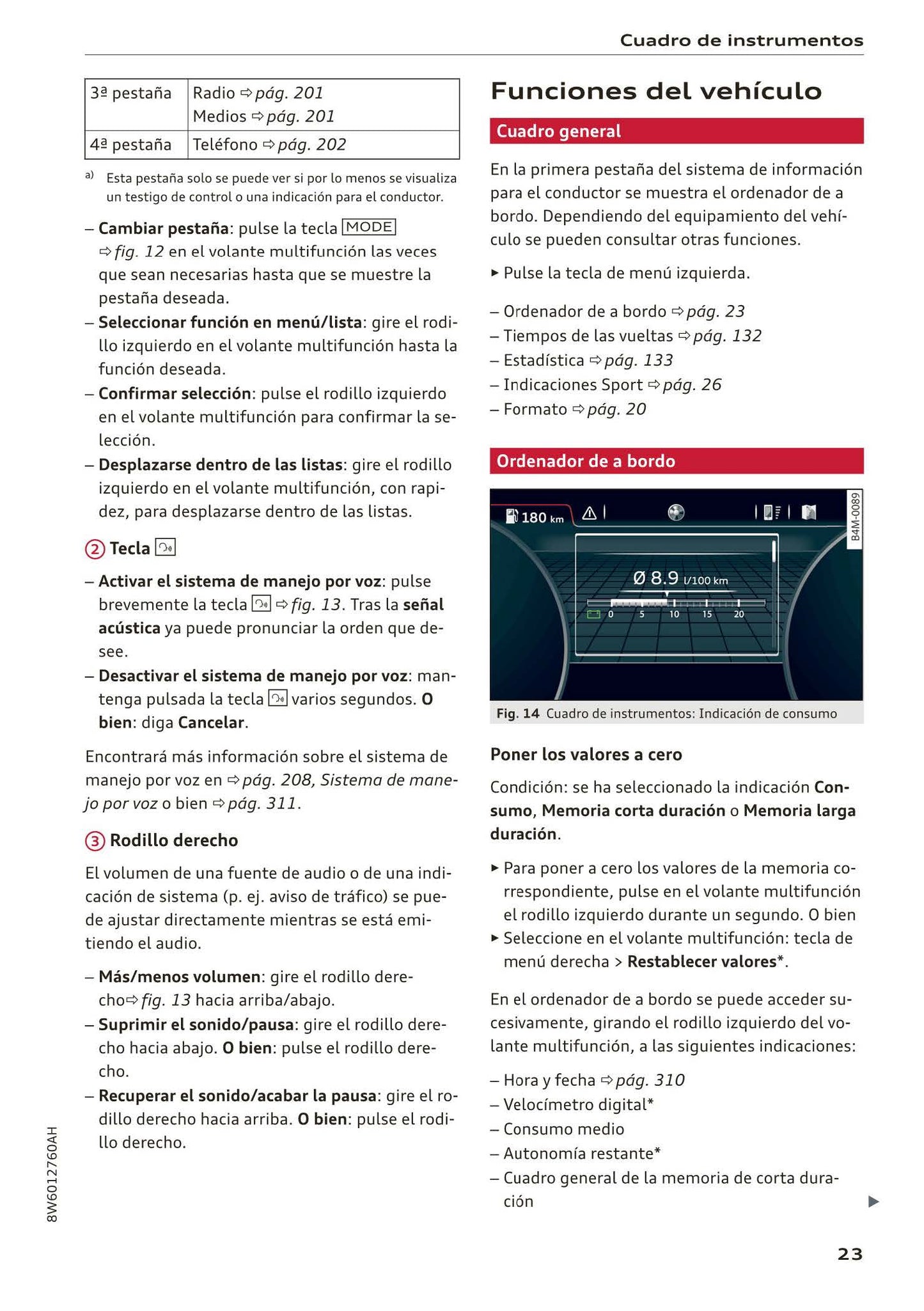 2017-2020 Audi A5/A5 Cabriolet/A5 Coupé/A5 Sportback/A5 Sportback g-tron Owner's Manual | Spanish