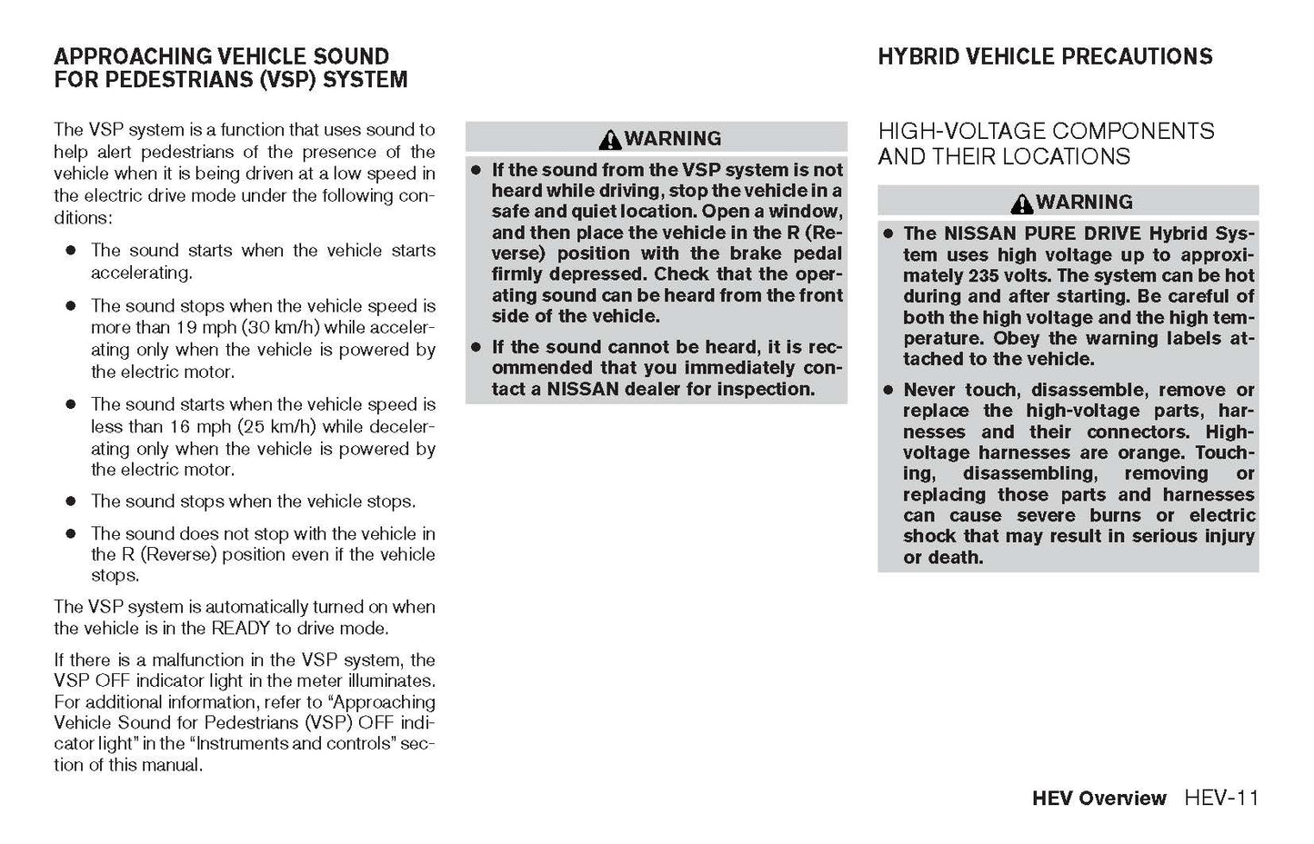 2017 Nissan Rogue Hybrid Owner's Manual | English