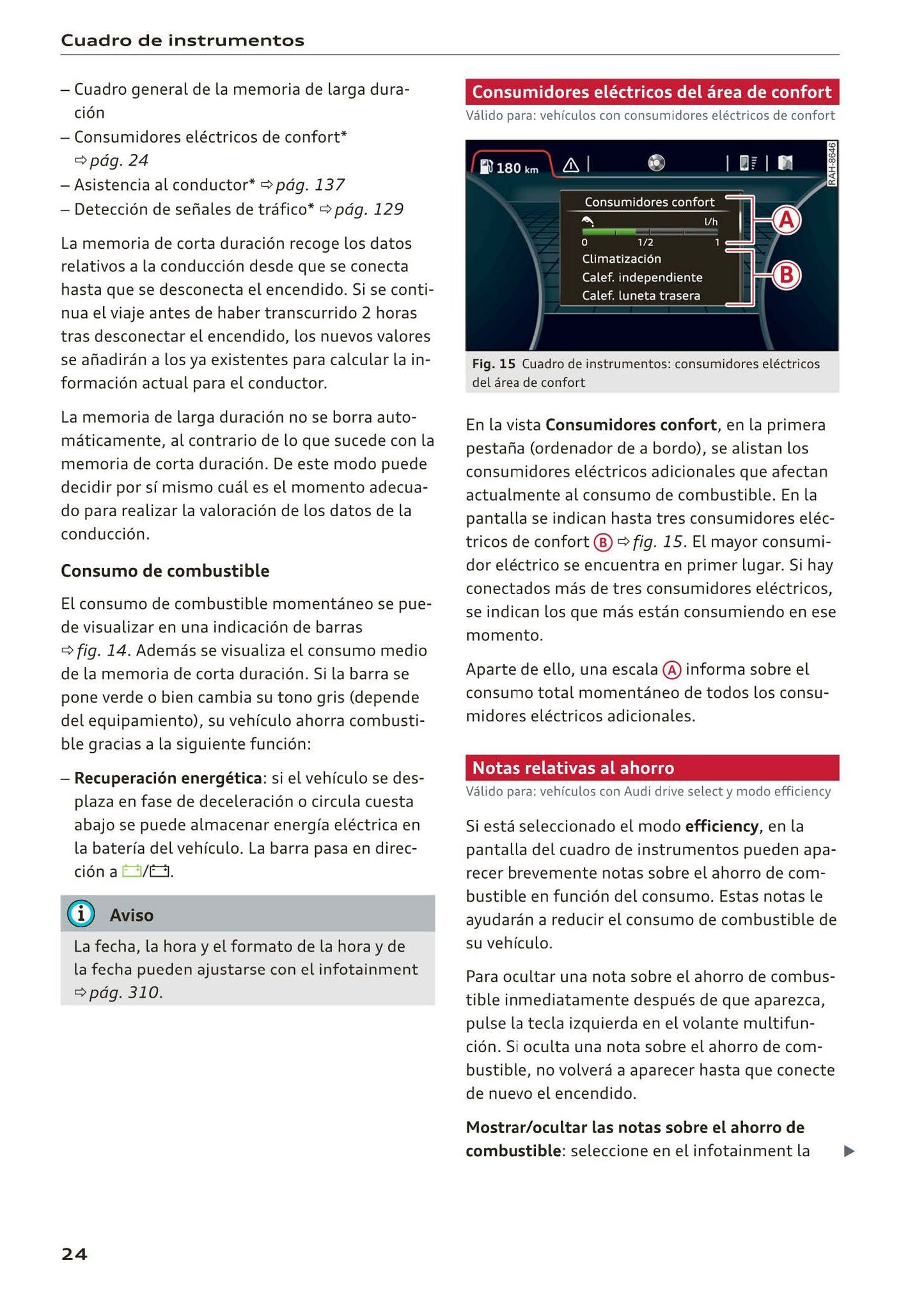 2017-2020 Audi A5/A5 Cabriolet/A5 Coupé/A5 Sportback/A5 Sportback g-tron Owner's Manual | Spanish
