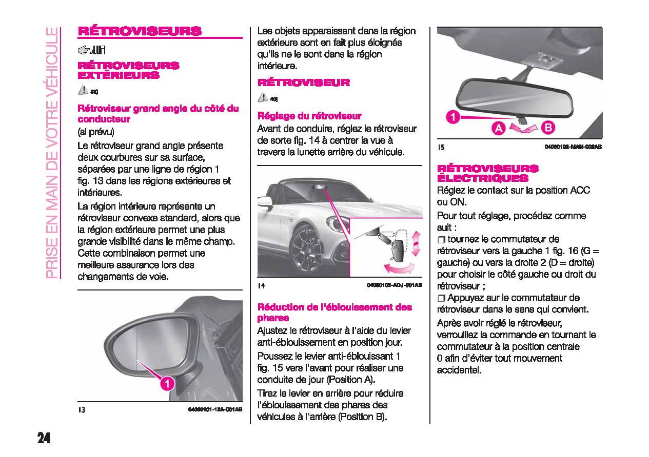 2017-2023 Abarth 124 Spider Owner's Manual | French