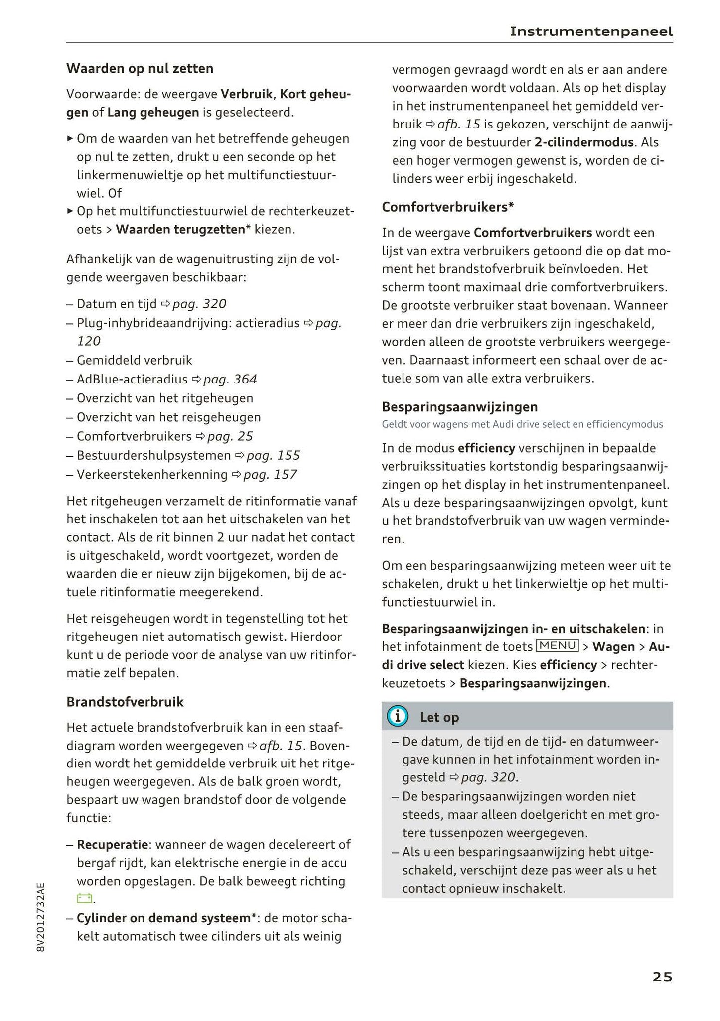 2017-2018 Audi A3/S3/RS 3 Owner's Manual | Dutch