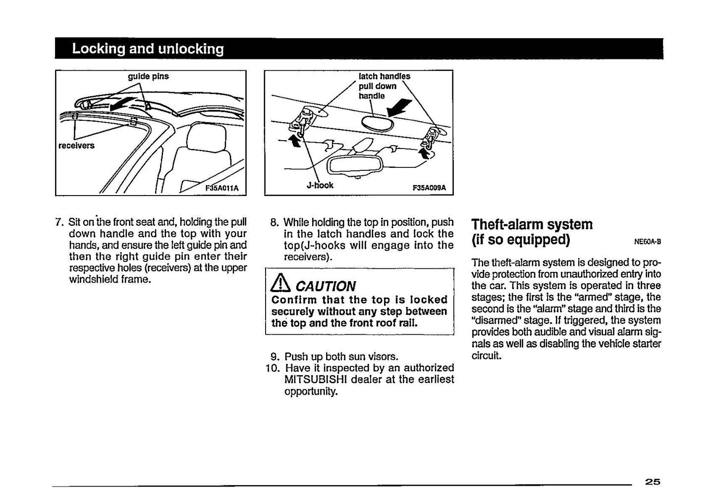 1997 Mitsubishi Eclipse Bedienungsanleitung | Englisch