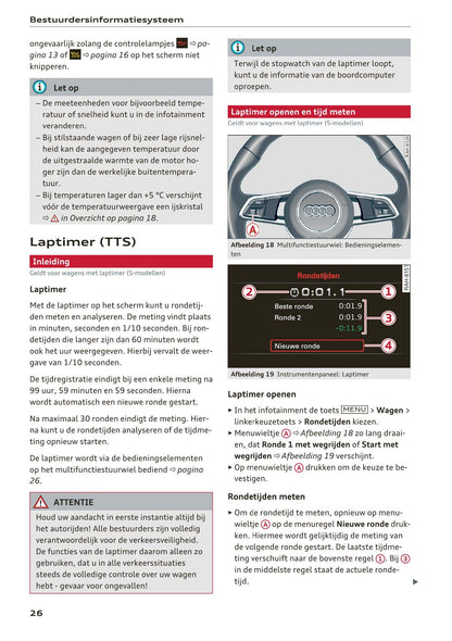 2015-2017 Audi TT/TTS Roadster Owner's Manual | Dutch