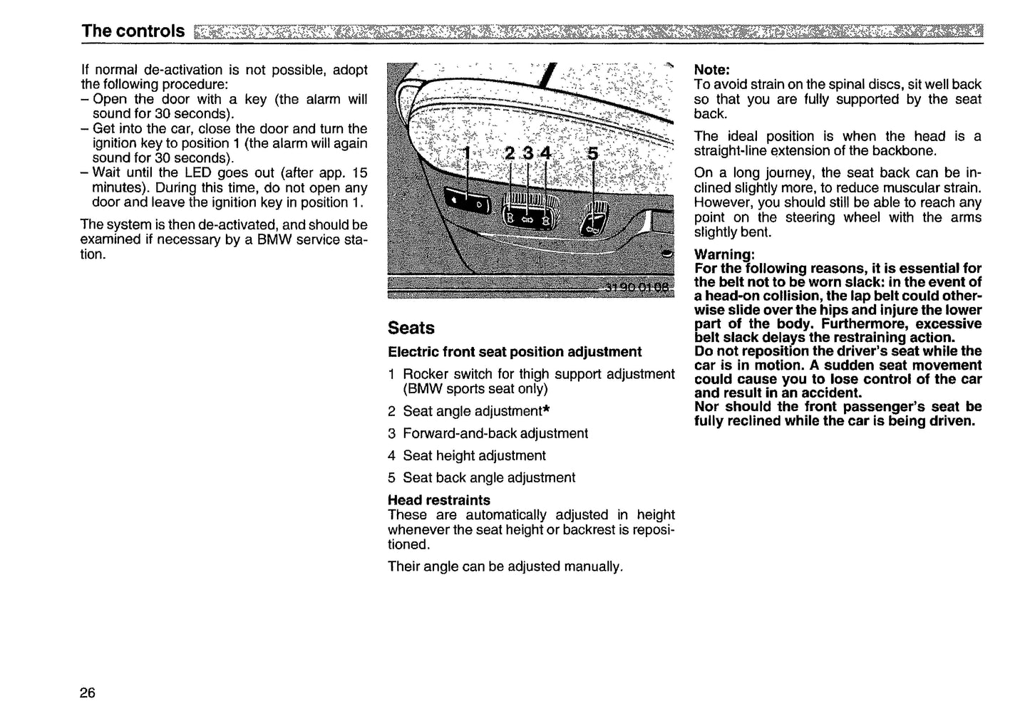 1991 BMW 8 Series Owner's Manual | English