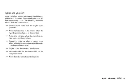 2017 Nissan Rogue Hybrid Owner's Manual | English