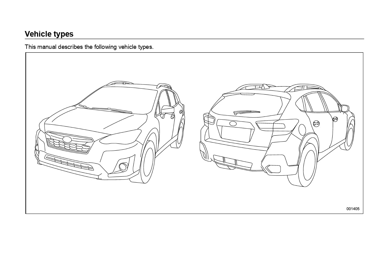 2019 Subaru Crosstrek Bedienungsanleitung | Englisch