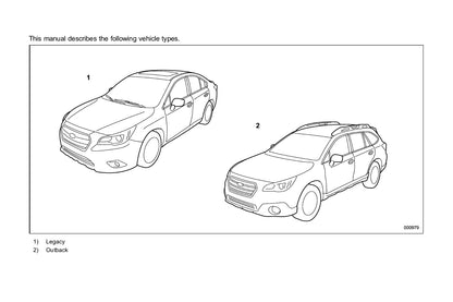 2017 Subaru Legacy/Outback Bedienungsanleitung | Englisch