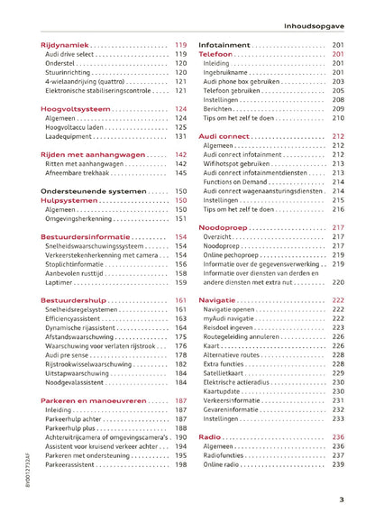 2020-2023 Audi A3 Bedienungsanleitung | Niederländisch