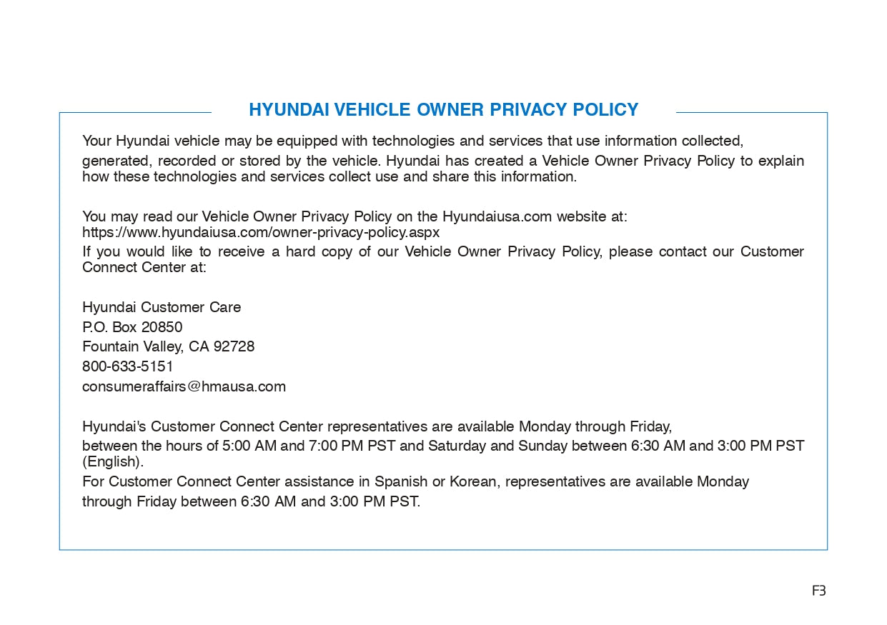 2018 Hyundai Ioniq Electric Bedienungsanleitung | Englisch