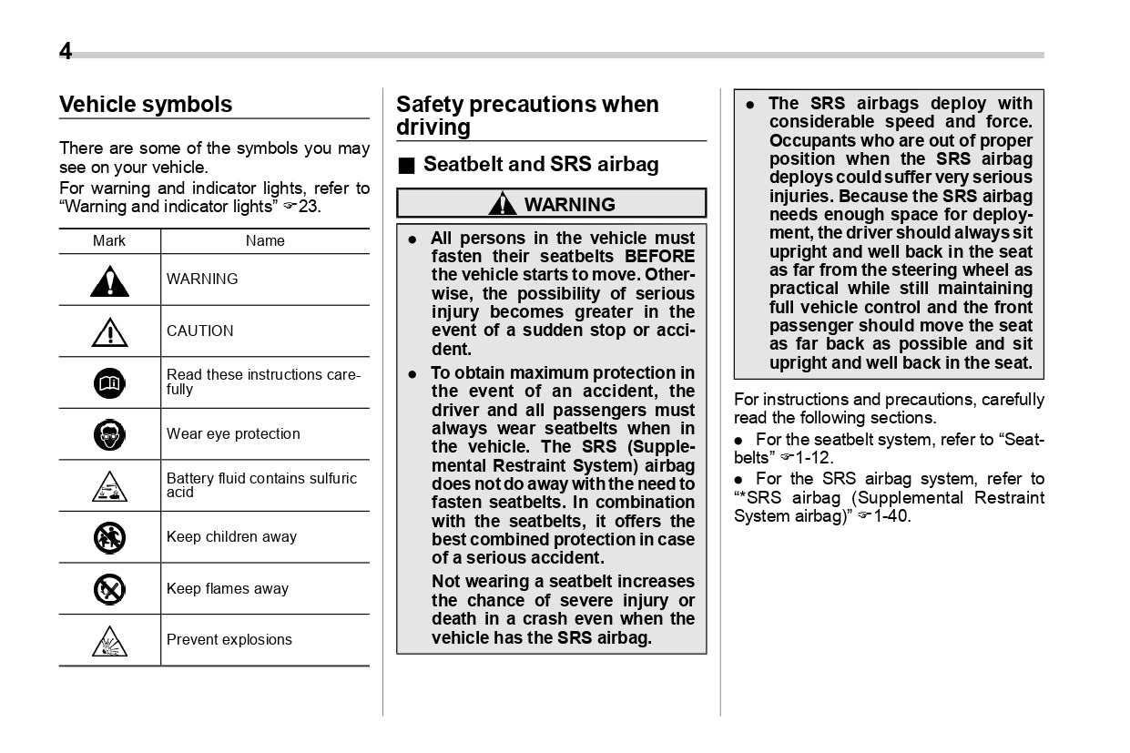 2018 Subaru Impreza Owner's Manual | English