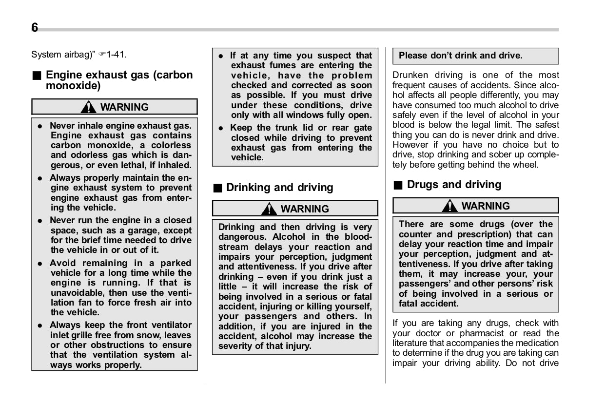 2017 Subaru Legacy/Outback Owner's Manual | English