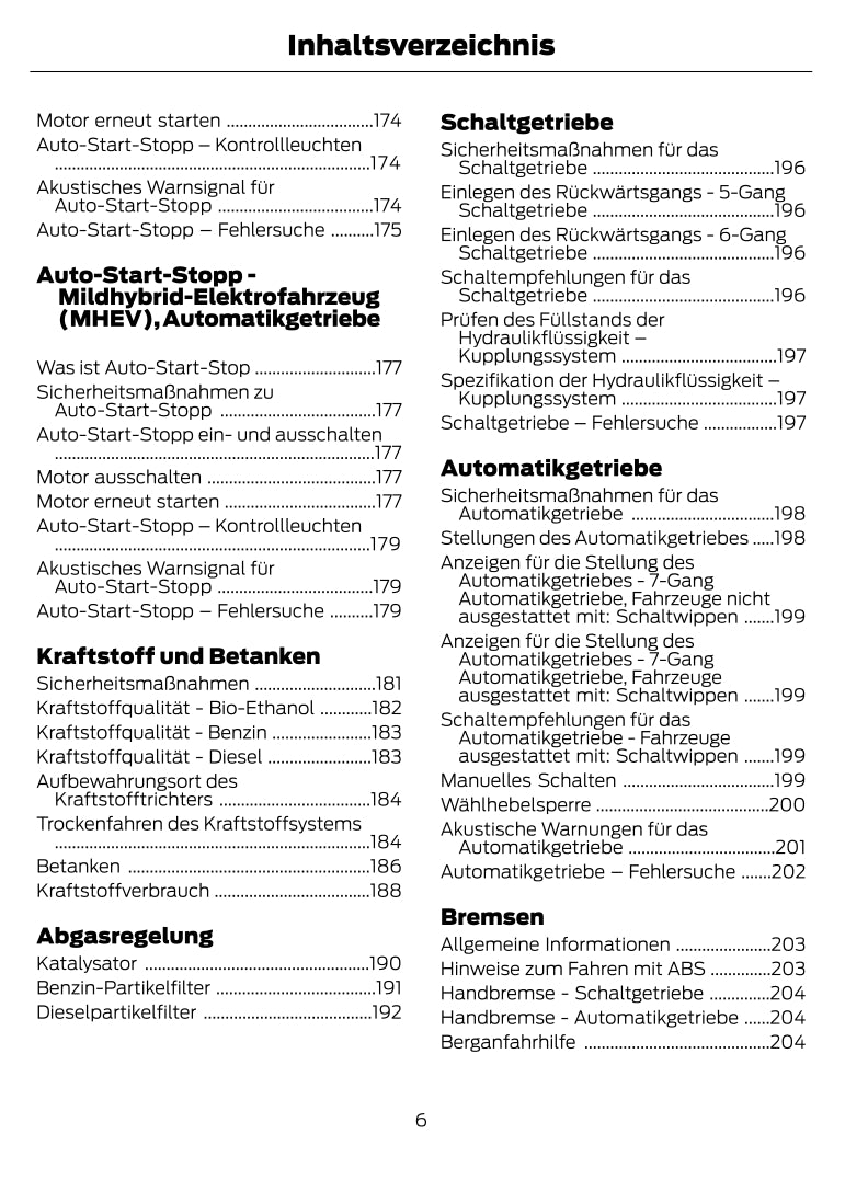 2021 Ford Fiesta/Fiesta Hybrid Owner's Manual | German