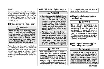 2020 Subaru Impreza Owner's Manual | English