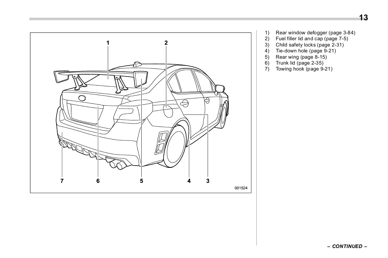 2018 Subaru WRX Owner's Manual | English