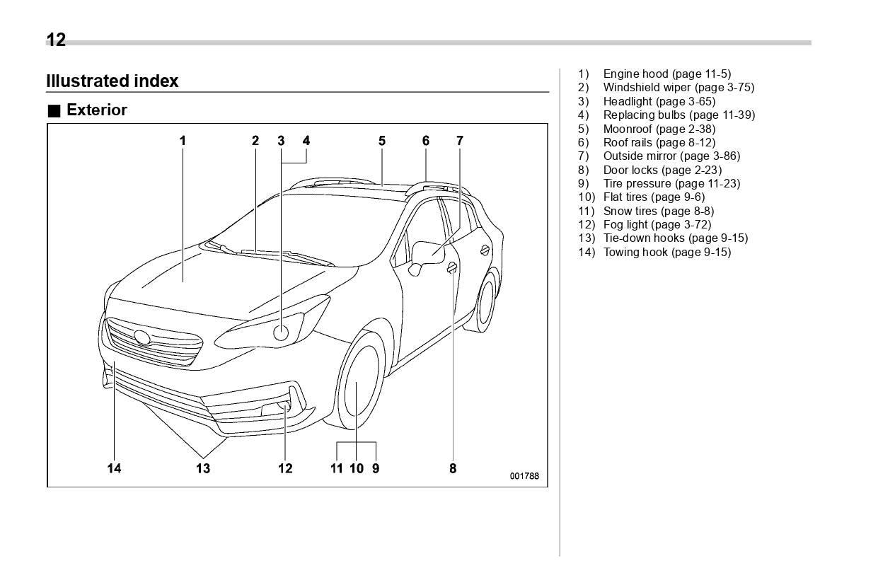 2020 Subaru Impreza Bedienungsanleitung | Englisch