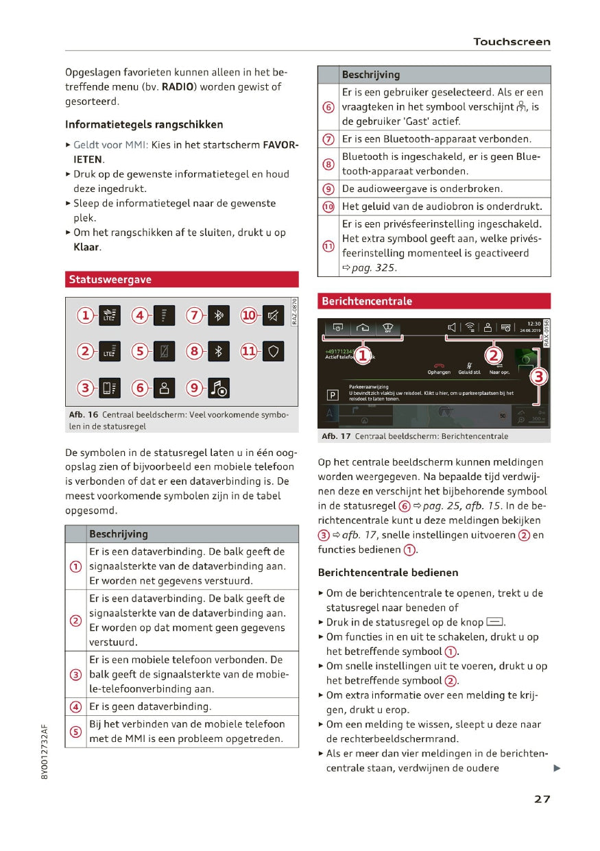 2020-2023 Audi A3 Owner's Manual | Dutch